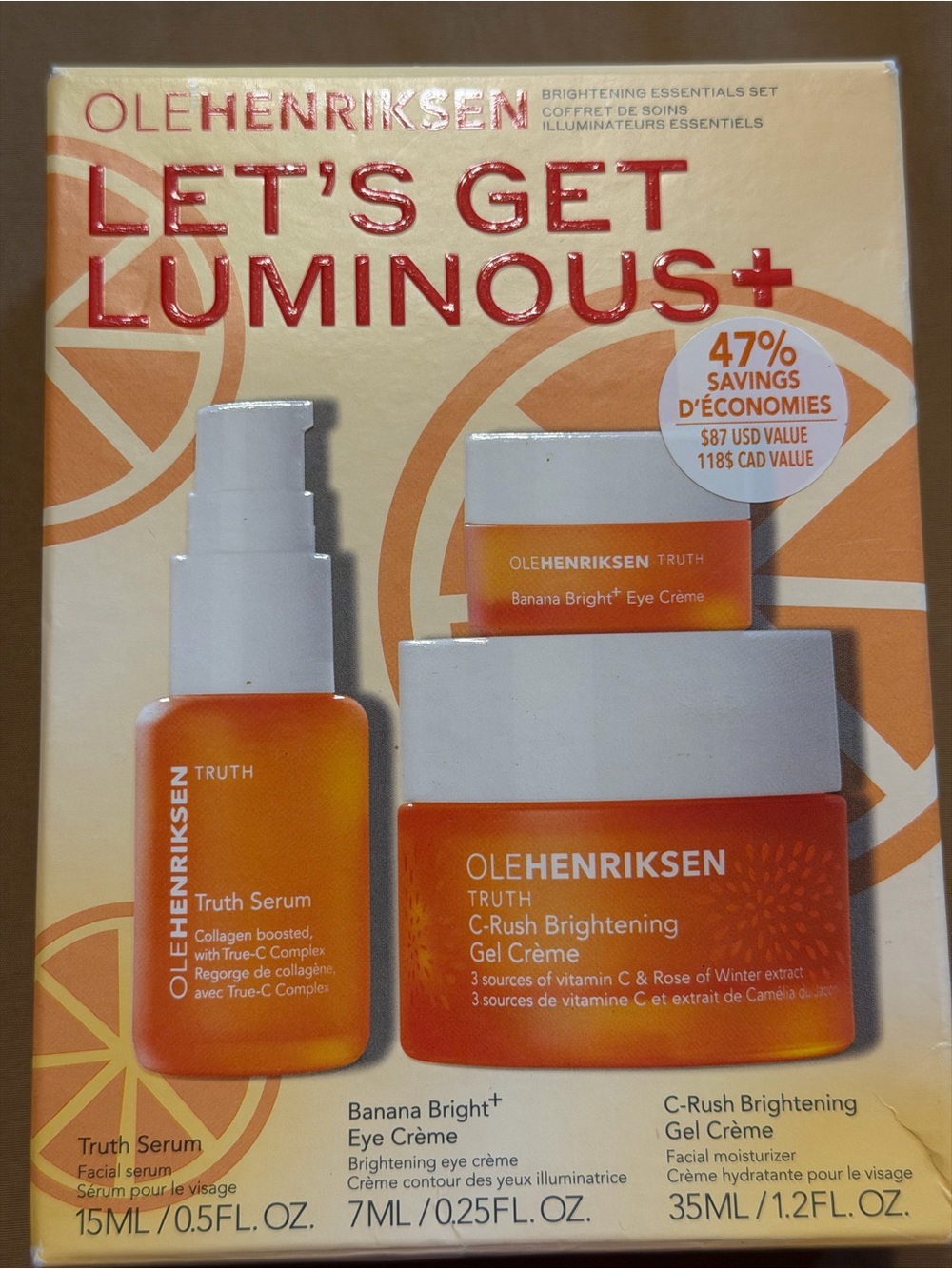 OLEHENRIKSEN Let’s Get Luminous+ Brightening Essentials Skincare